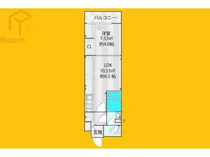 OPUS中野坂上(1DK/2階)の間取り写真