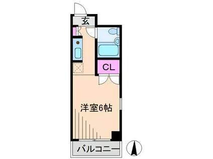 メゾン・ド・アムール(ワンルーム/4階)の間取り写真