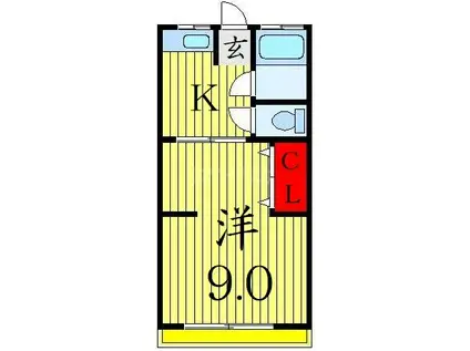 大塚マンション(1K/1階)の間取り写真