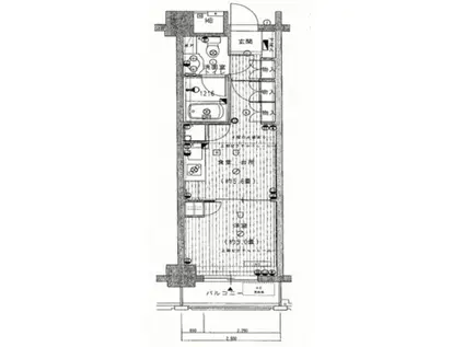 サージュ赤坂(1DK/4階)の間取り写真