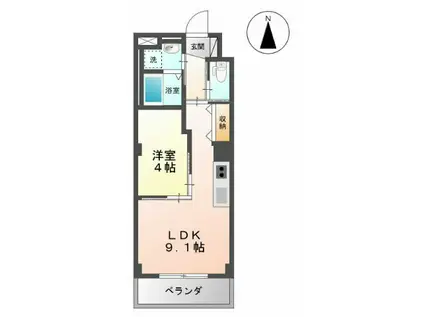FOFT(1LDK/1階)の間取り写真