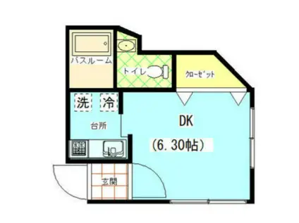 MODULOR桜台(ワンルーム/1階)の間取り写真