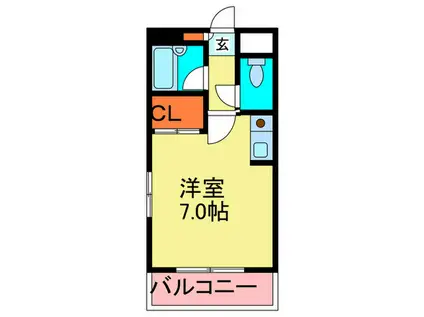 REPOS OHMIYA(ワンルーム/5階)の間取り写真