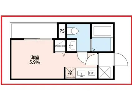 ロボットホームお花茶屋K(ワンルーム/1階)の間取り写真