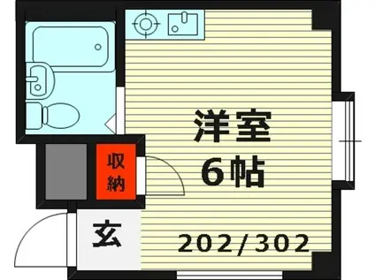 FS関目マンション(ワンルーム/2階)の間取り写真
