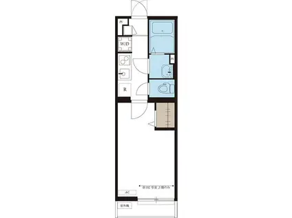 リブリ・柳町(1K/1階)の間取り写真