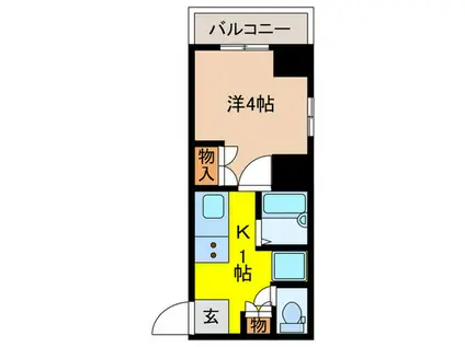 サンテミリオン江戸川橋(1K/3階)の間取り写真