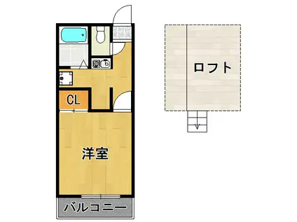 センチュリー武庫元町(1K/3階)の間取り写真