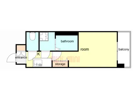 レジュールアッシュ塚本レジデンス(1K/2階)の間取り写真