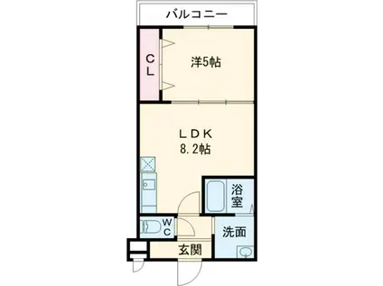 フジパレス クレアトゥール正覚寺 I番館(1LDK/1階)の間取り写真