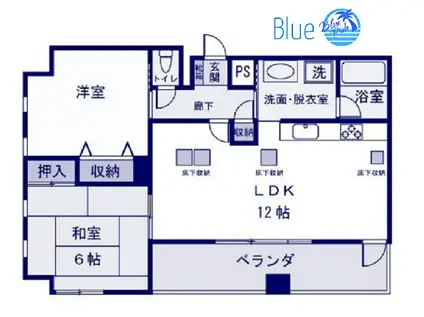 プリ―マ仲町台(2LDK/4階)の間取り写真