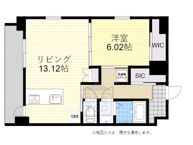 エメルミナ豊中岡町(1LDK/9階)の間取り写真