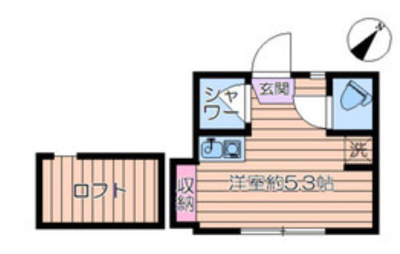 アーバンプレイス高田馬場XIA(ワンルーム/2階)の間取り写真