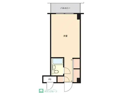 CASA DE TODOS 鴻巣(ワンルーム/2階)の間取り写真