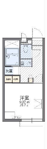 レオパレスSTR(1K/2階)の間取り写真