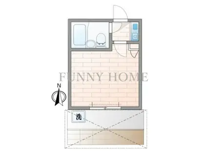 ルーチェ三軒茶屋(1K/1階)の間取り写真
