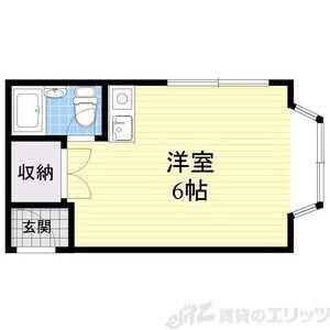 NHハイツ(1K/1階)の間取り写真