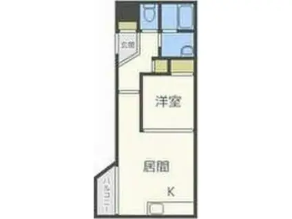 カピテーヌ円山(1LDK/4階)の間取り写真