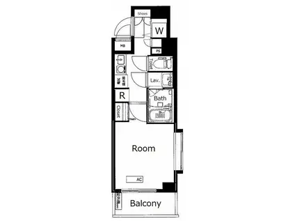 ガーラ駒沢大学(1K/2階)の間取り写真