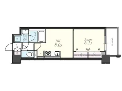 ツイン アウルズ(1LDK/4階)の間取り写真