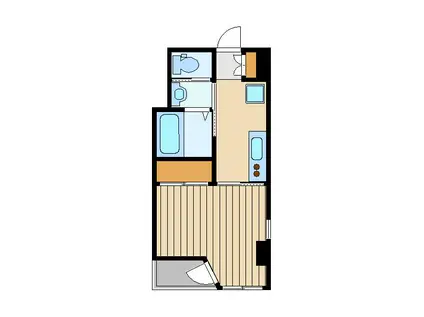 プレミアムバリュー大泉学園(1K/1階)の間取り写真