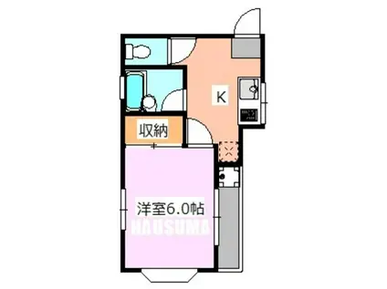 エチュード駒込(1K/1階)の間取り写真