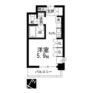 RITZY本山(1K/1階)の間取り写真