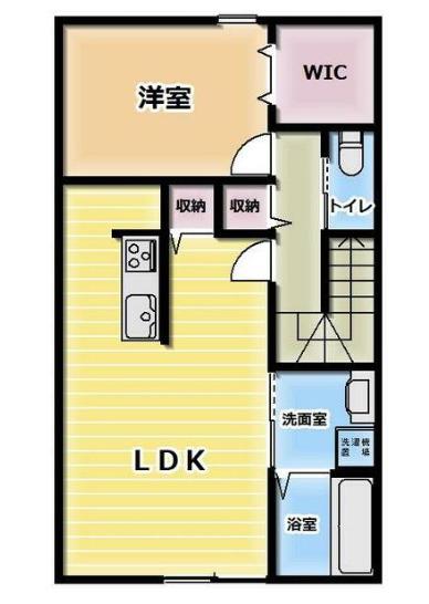 ル・プランタン(1LDK/2階)の間取り写真
