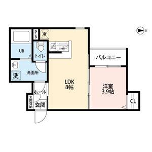 ROBOT HOME 平野(1LDK/3階)の間取り写真