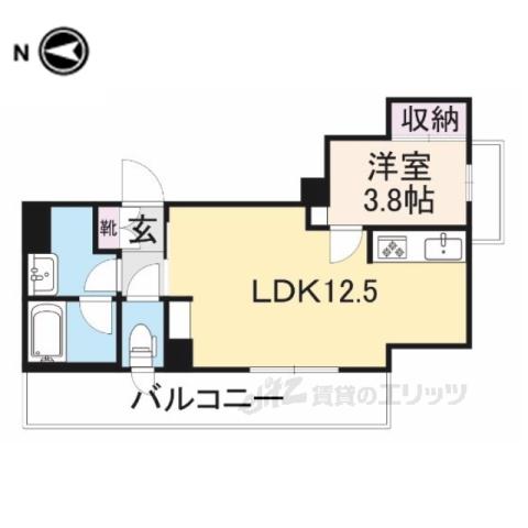 シャーメゾン COZY FOREST(1LDK/2階)の間取り写真