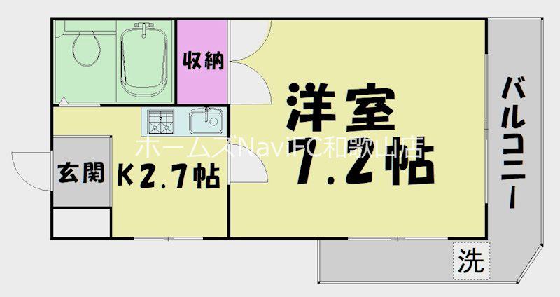 GBハイツ堀止南ノ丁(1K/2階)の間取り写真