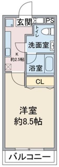 京成本線 青砥駅 徒歩12分 4階建 築21年(1K/2階)の間取り写真