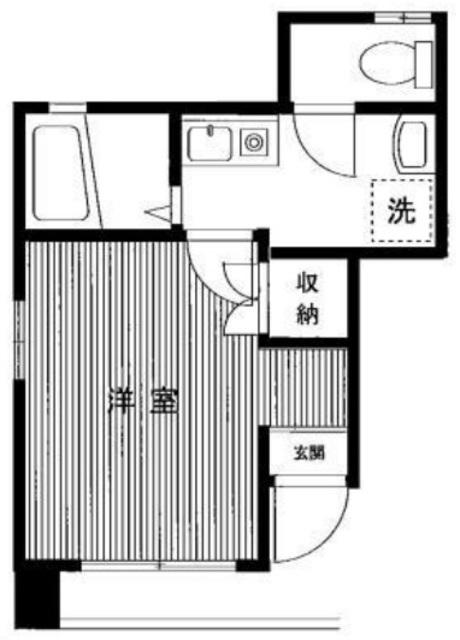 ラヴィアンフォー(1K/1階)の間取り写真