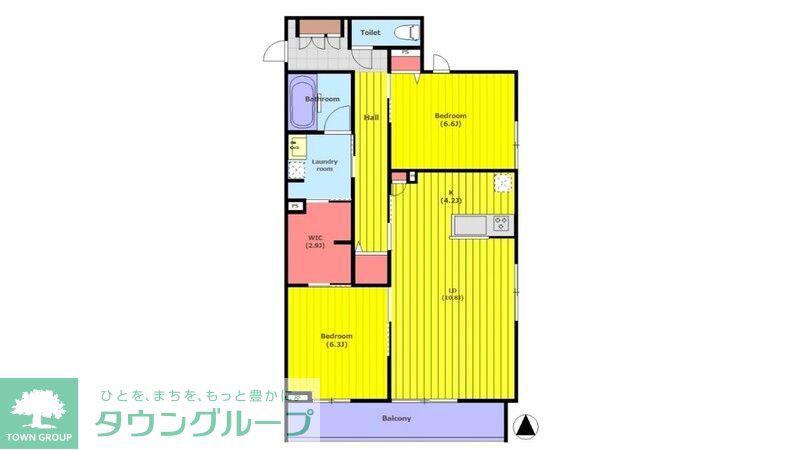 MAISON LUXE(2LDK/1階)の間取り写真