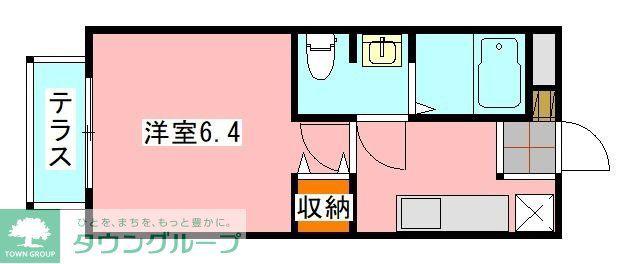ラ・マイレ・アレイ(1K/1階)の間取り写真