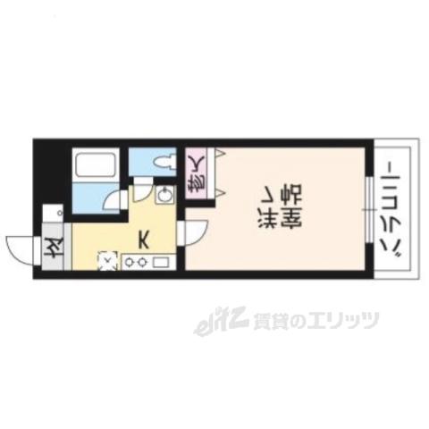 KSクラブハウス(1K/3階)の間取り写真