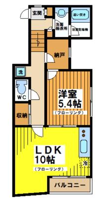 リキューザ永福(1LDK/3階)の間取り写真