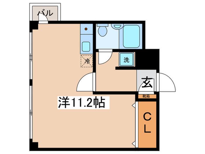 テック原ビル(ワンルーム/4階)の間取り写真