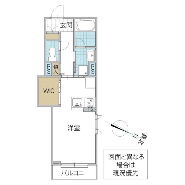 ATELIELL(ワンルーム/1階)の間取り写真