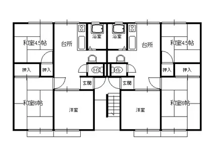 ガーデンハイツ中前(3DK/2階)の間取り写真