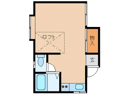 アリス三条第二 2号館(1K/1階)の間取り写真
