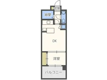 エステート・モア・天神サクセス(1LDK/9階)の間取り写真
