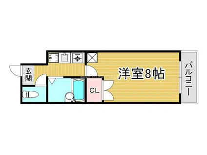 センチュリー玉川(1K/3階)の間取り写真