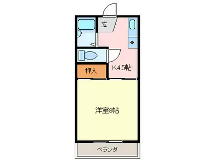 JE MAPPELLE NAKAZAWA(1K/1階)の間取り写真
