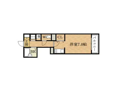 エクセレント・コタニ(ワンルーム/3階)の間取り写真