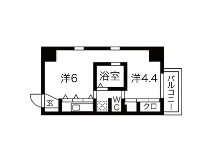 ラ・シュシュ覚王山(ワンルーム/7階)の間取り写真