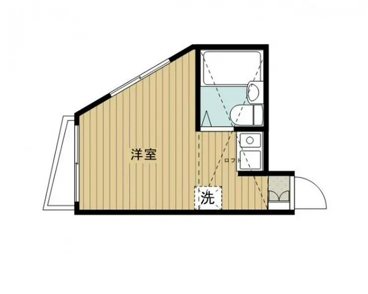 サンハイツ新河岸 2階階 間取り