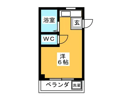 コーポ名和(ワンルーム/2階)の間取り写真