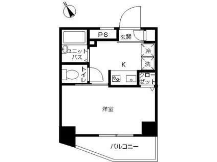 スカイコート大塚第2(1K/7階)の間取り写真