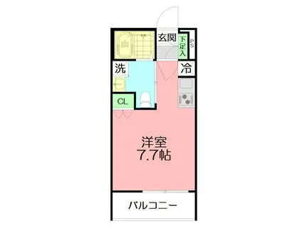 NOAH STAGE渋谷6CHOME(1K/1階)の間取り写真
